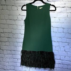 Vintage 1920s Green Flapper Dress